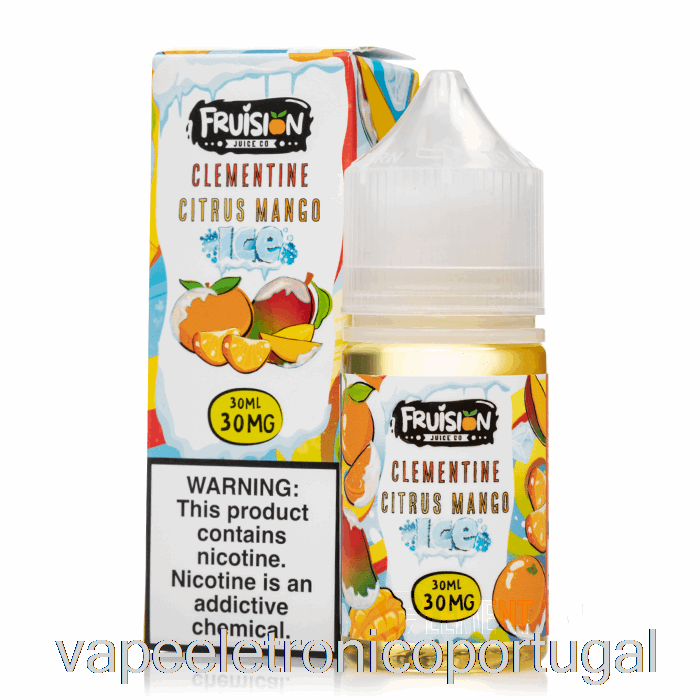 Vape Eletronico Iced Clementine Cítrico Manga - Sais De Fruta - 30ml 30mg